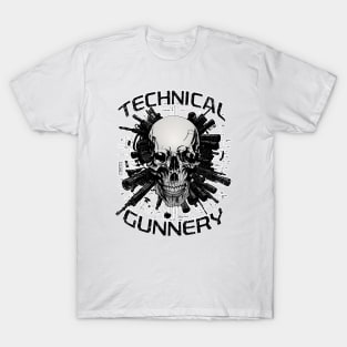 Technical Gunnery Skull Logo Military gift T-Shirt